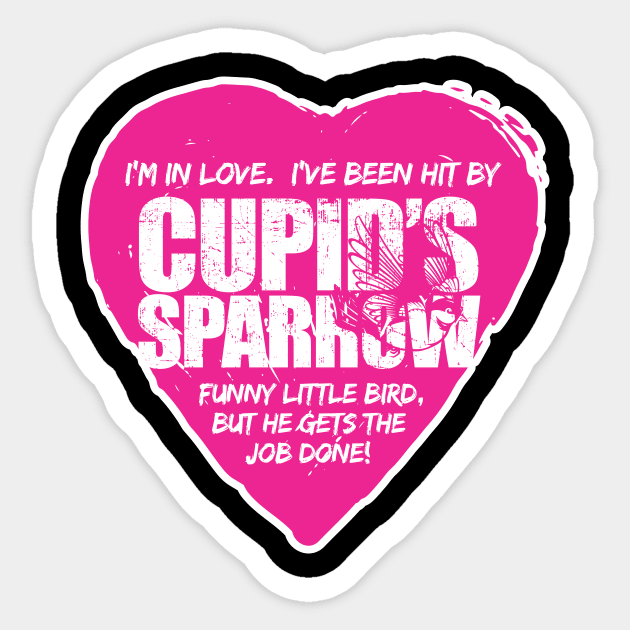 Cupid's Sparrow Pink Series Sticker by kramericaindustees